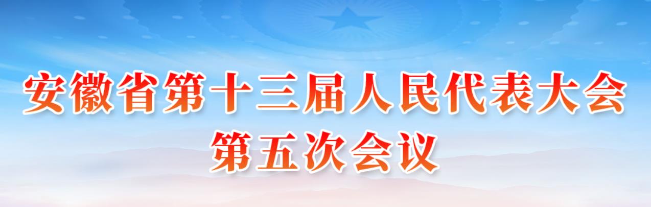 安徽省第十三屆人民代表大會第五次會議