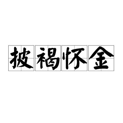 披褐懷金