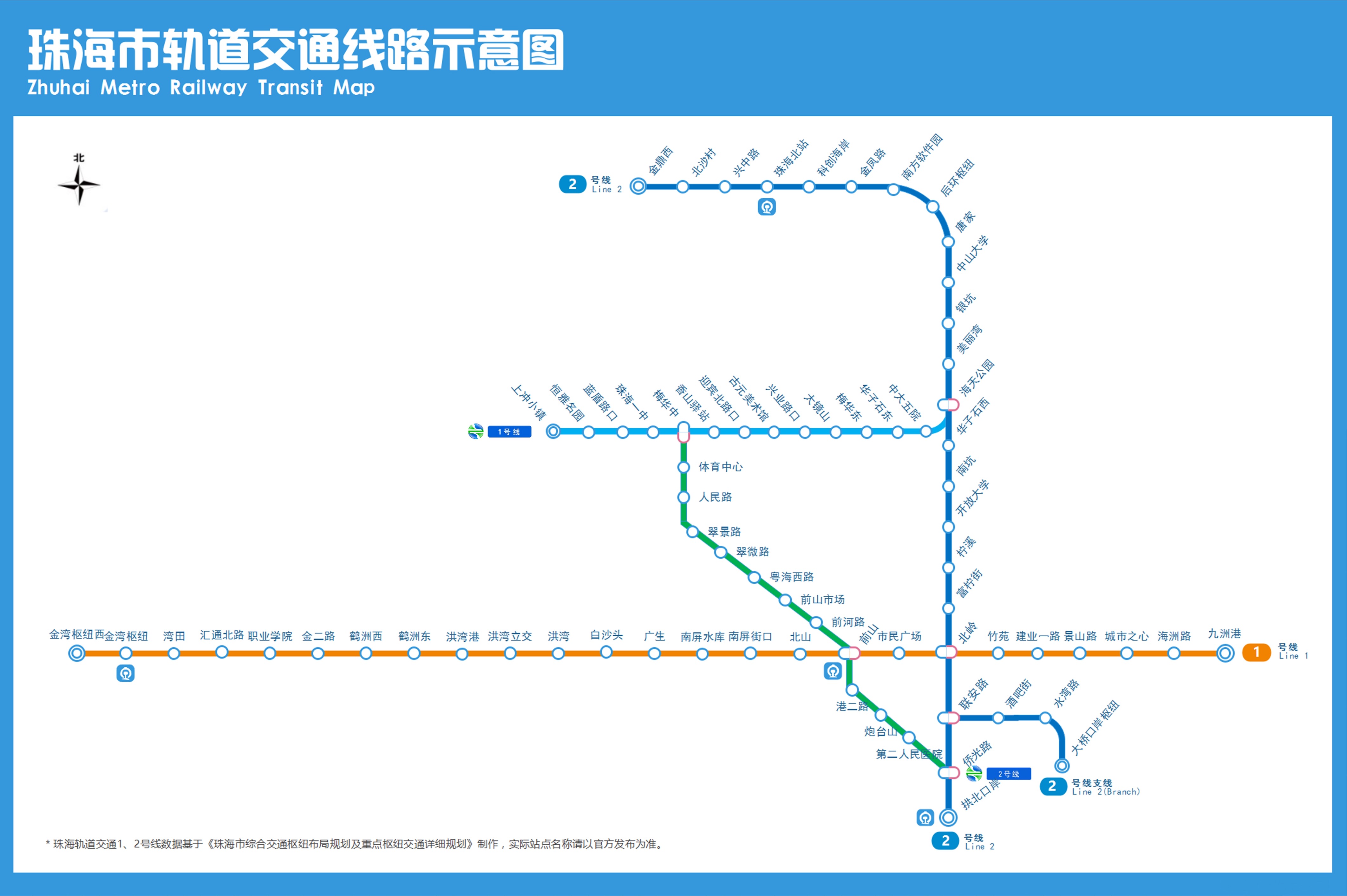 珠海捷運線路規劃