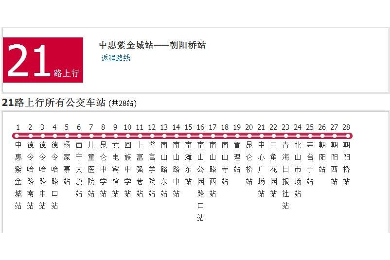 西寧公交21路