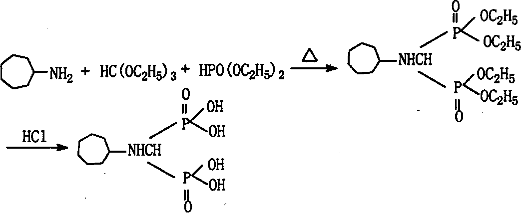 （環庚基胺基）亞甲基二膦酸的製備方法