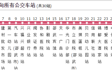 邵武市公交10路南門方向