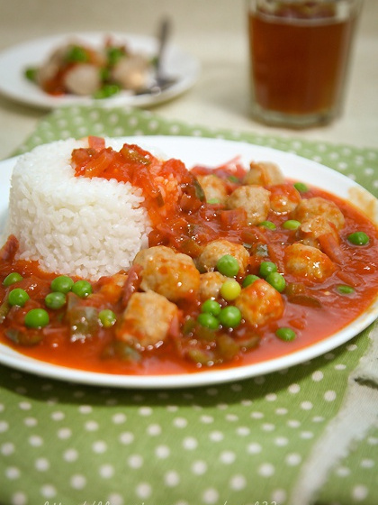 意式肉醬肉丸飯