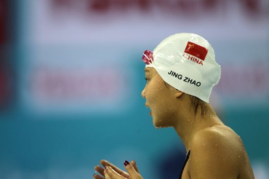 女子50米仰泳全滿貫得主趙菁
