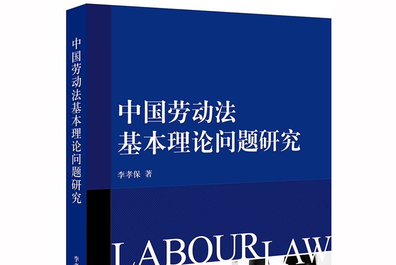 中國勞動法基本理論問題研究