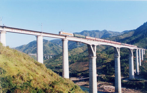 南昆鐵路八渡南盤江特大橋