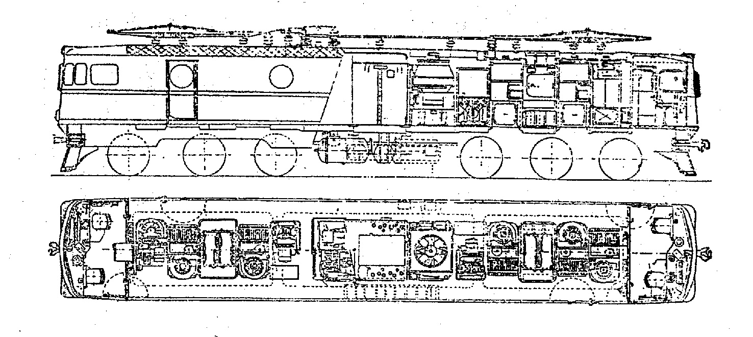 6g1型電力機車整體布置圖