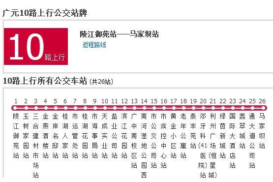 廣元公交10路