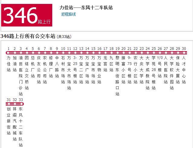 大慶公交346路