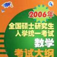 2006年全國碩士研究生入學統一考試數學考試大綱