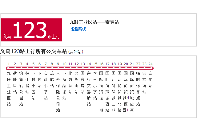 金華公交義烏123路