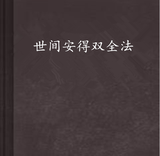 世間安得雙全法(網路小說)