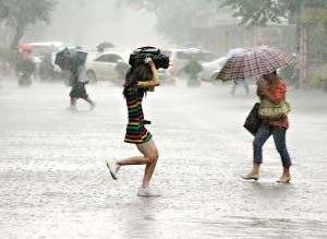 暴雨藍色預警信號