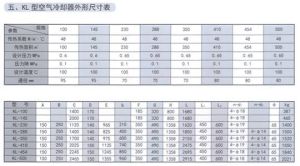 KL空氣冷卻器