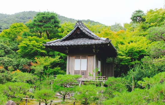 大河內山莊庭園小木屋