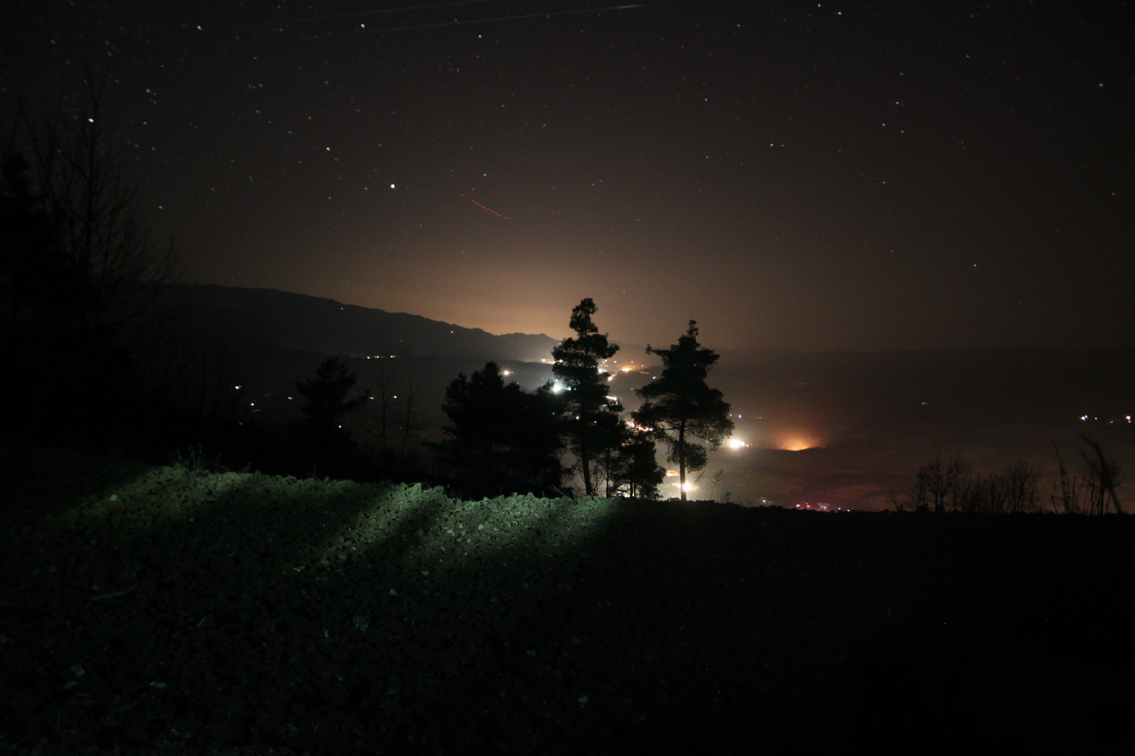 上高橋回族彝族苗族鄉夜景   上營拍攝