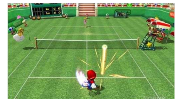 用Wii玩：馬里奧網球