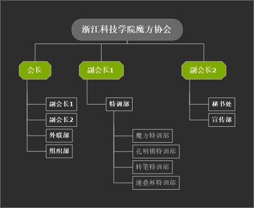 浙江科技學院魔方協會組織結構