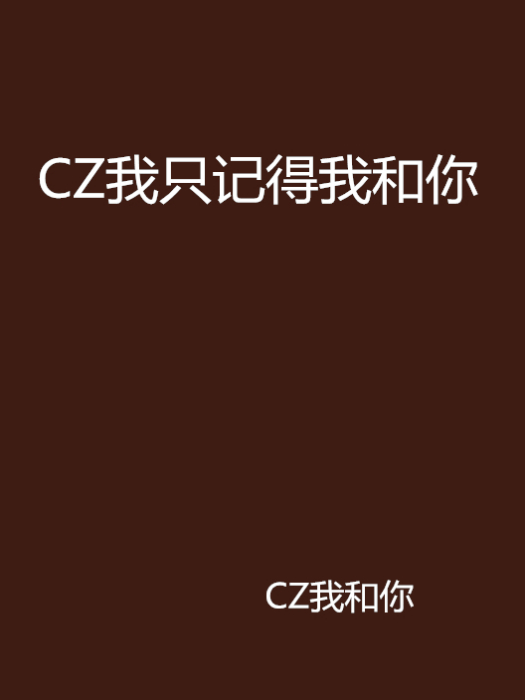 CZ我只記得我和你