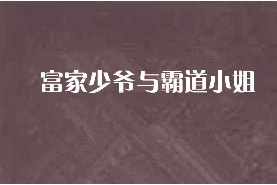 富家少爺與霸道小姐