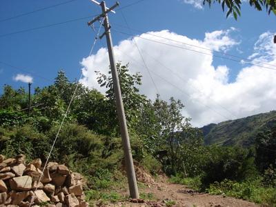 上松登村輸電線路