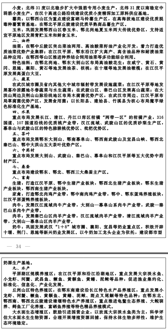 湖北省推進農業農村現代化“十四五”規劃