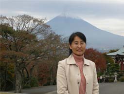 高有華富士山前留念