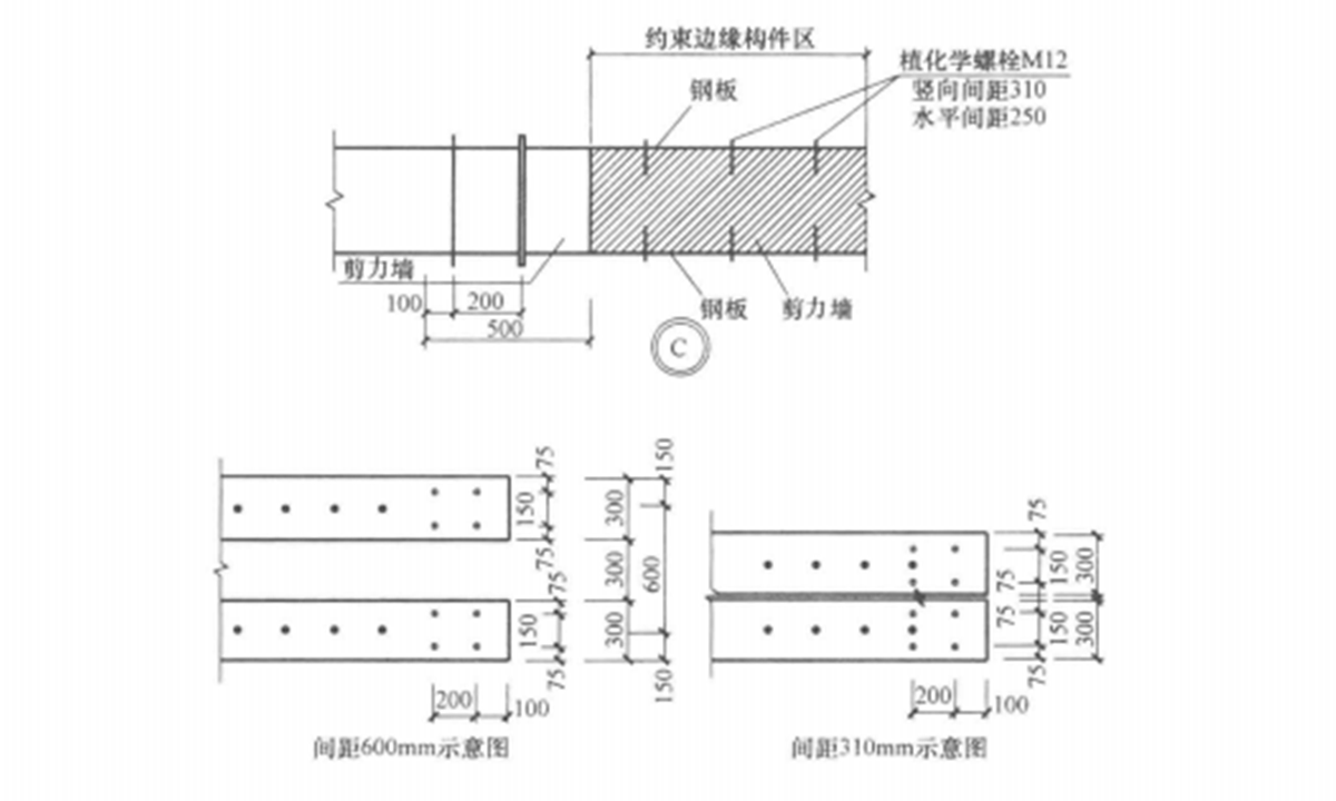 混凝土結構3mm～6mm鋼板粘鋼施工工法