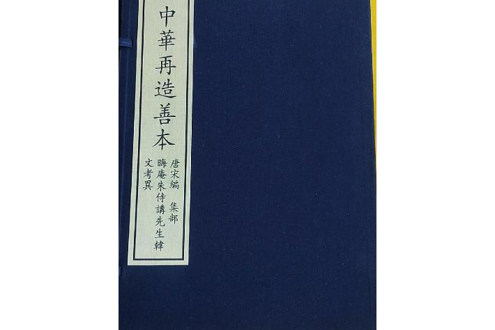 晦庵先生語錄大綱領（中華再造善本叢書唐宋編子部）