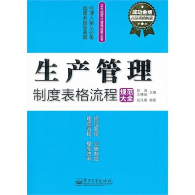 生產管理制度表格流程規範大全