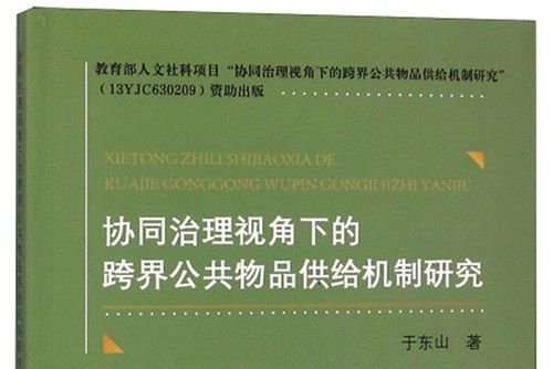 協同治理視角下的跨界公共物品供給機制研究