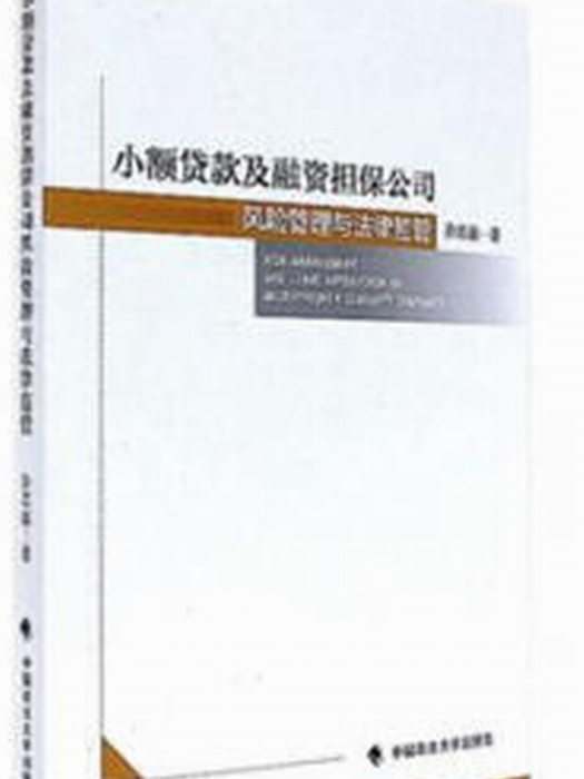 小額貸款及融資擔保公司風險管理與法律監管