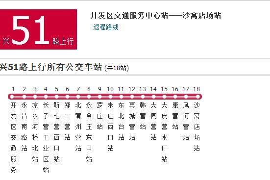 北京公交興51路