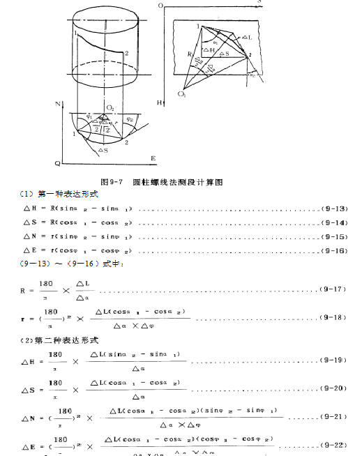 測斜計算方法