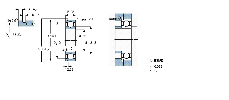 SKF 6411N軸承