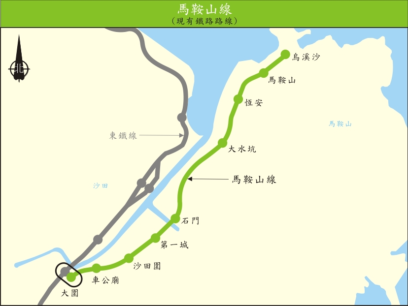 馬鞍山線線路走向