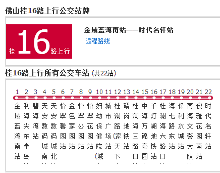 佛山公交桂16路