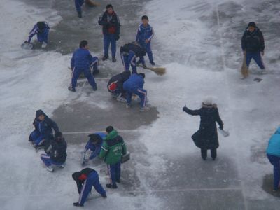 冬季掃雪