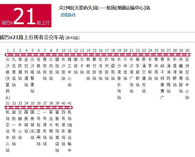 香港公交城巴e22s路