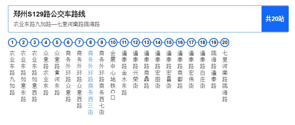 鄭州公交S129路