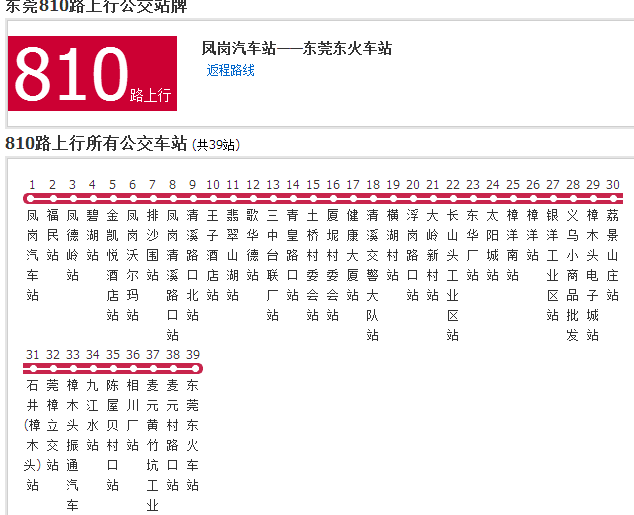 東莞公交810路