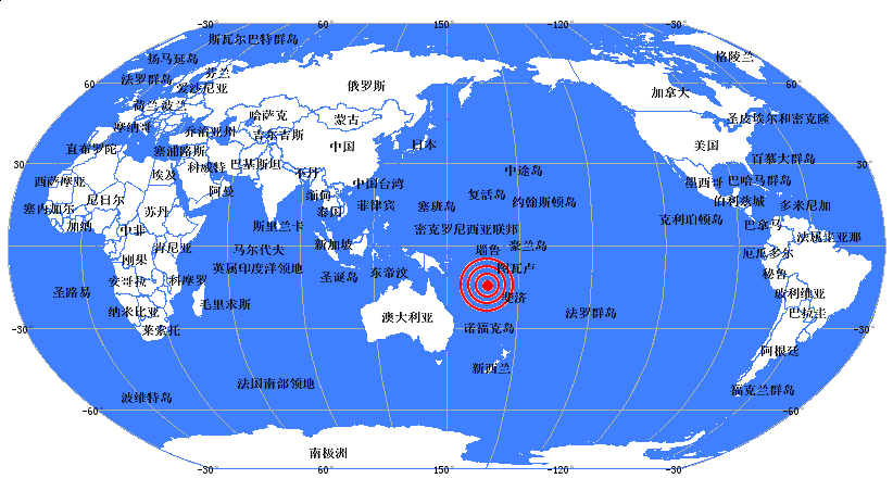 地震位置示意圖