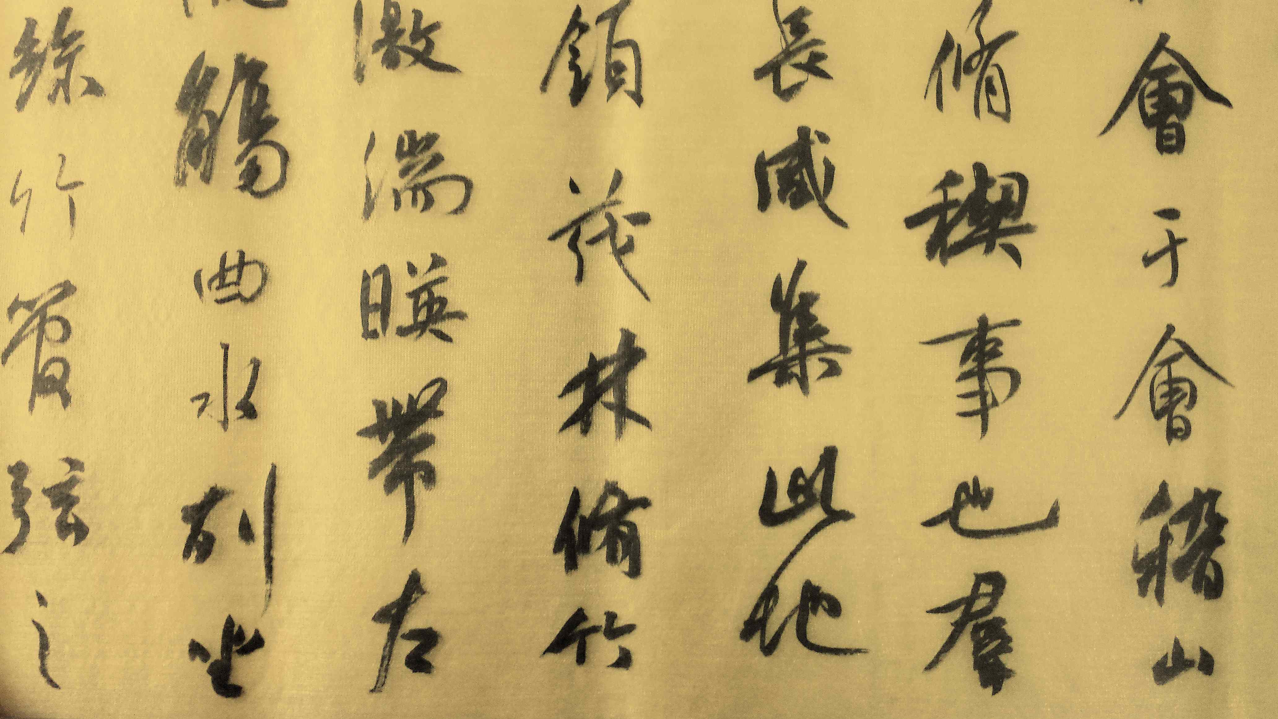 樊利傑書法（局部）