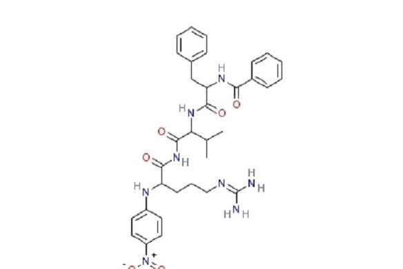 N-苯甲醯-L-苯丙-L-纈氨醯-L-精氨酸-4-硝基苯胺鹽酸鹽