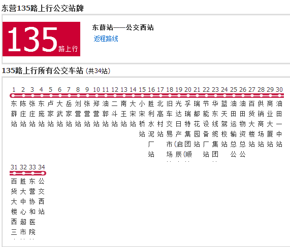 東營公交135路