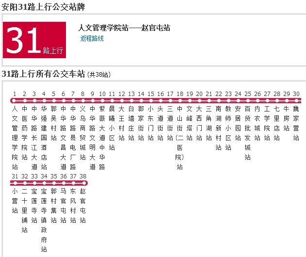 安陽公交31路