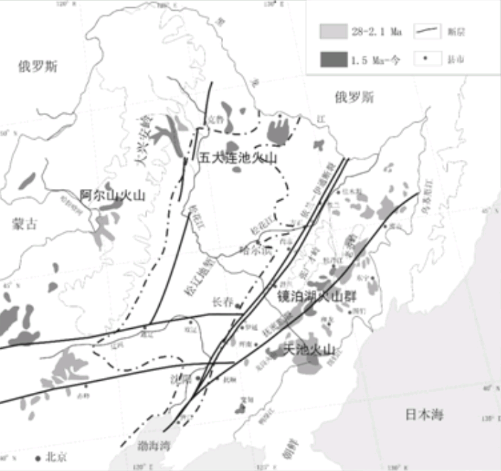 黑龍江鏡泊湖火山群