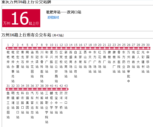 萬州公交16路