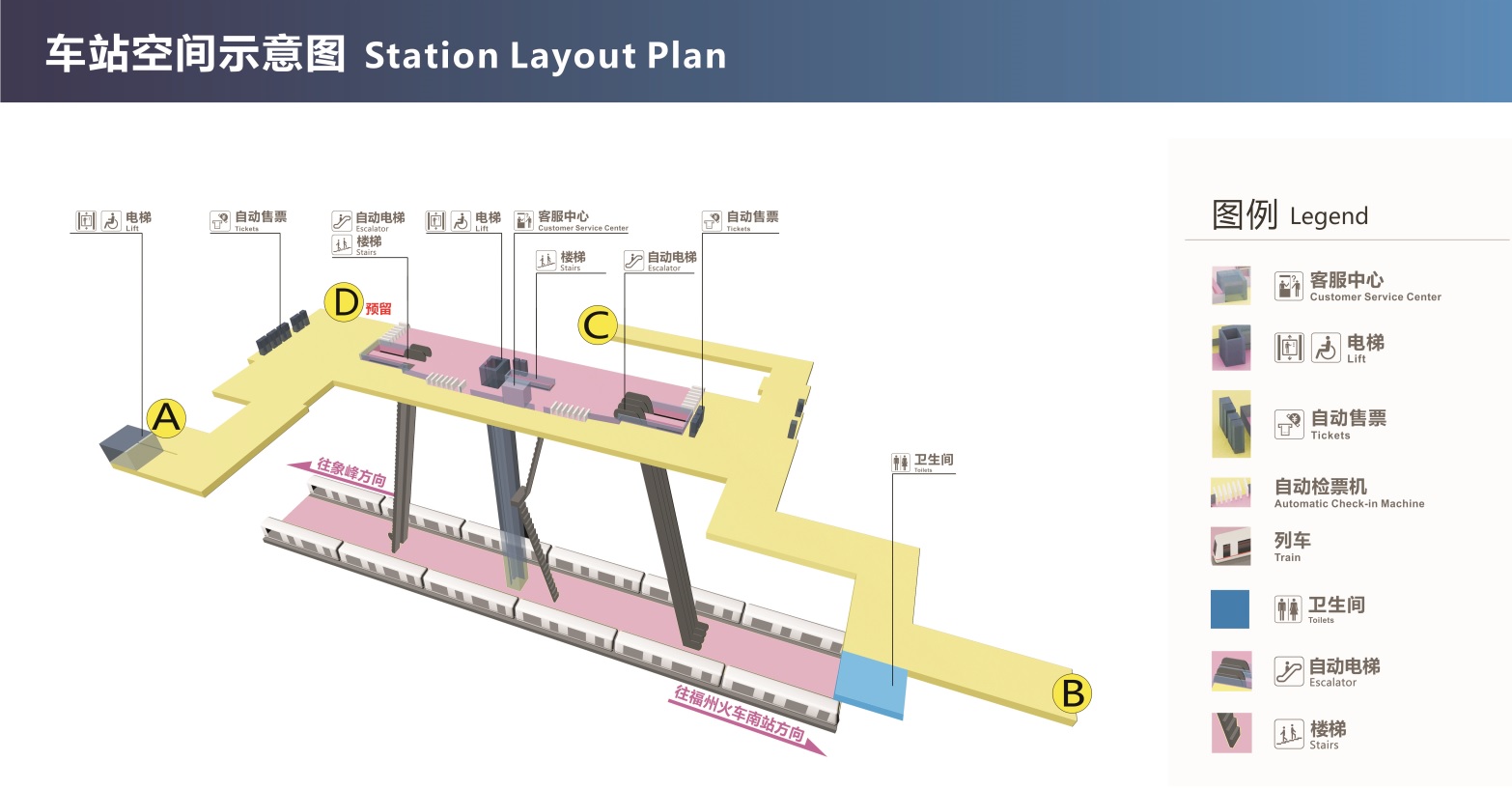 車站空間示意圖