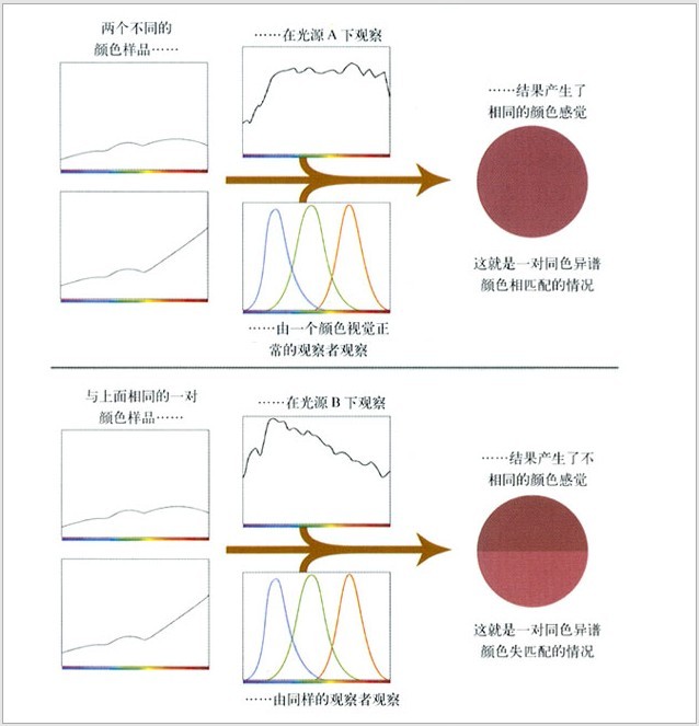 異譜同色